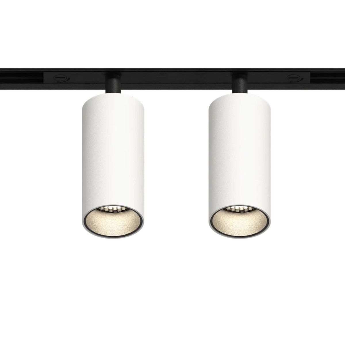 GRAFFIT Трековый светильник TWIN-SPOT LED 48В 2x6Вт 3000К CRI90 15° NO-DIM белый песок