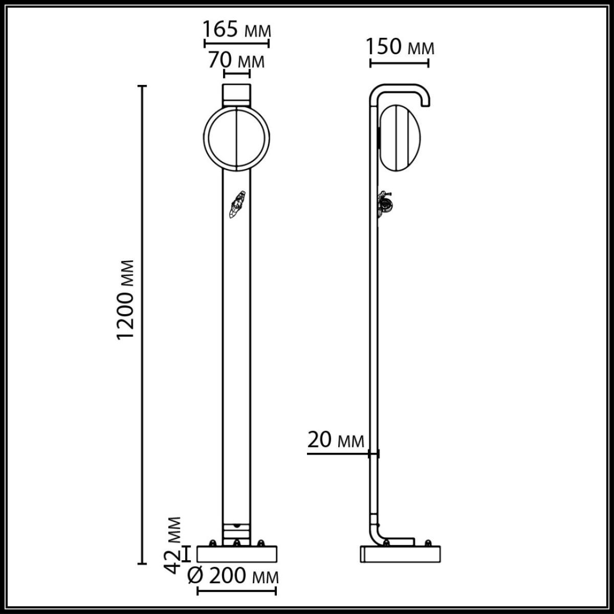 Ландшафтный светильник ODEON LIGHT NATURE 5434/1FA