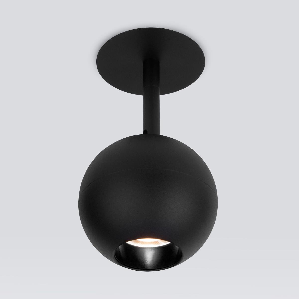 Встраиваемый светодиодный спот Elektrostandard Ball 9926 LED 12W 4200K черный a053738
