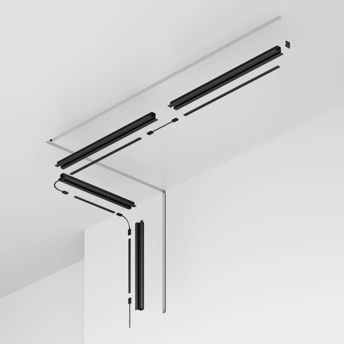 Профиль для уличной трековой системы Maytoni Outdoor O-TR002BF-P-B2M