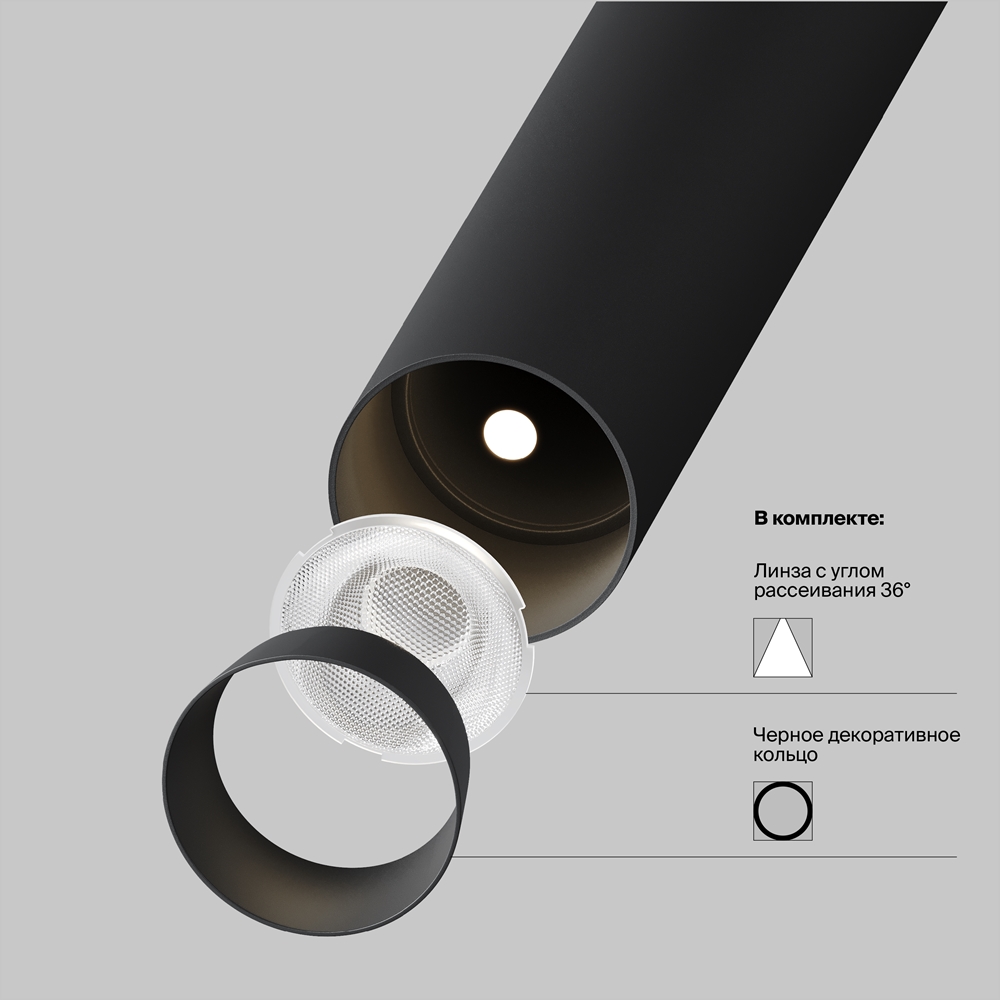 Трековый светодиодный светильник Maytoni Technical Magnetic Exility Focus T TR141-2-6W4K-M-B