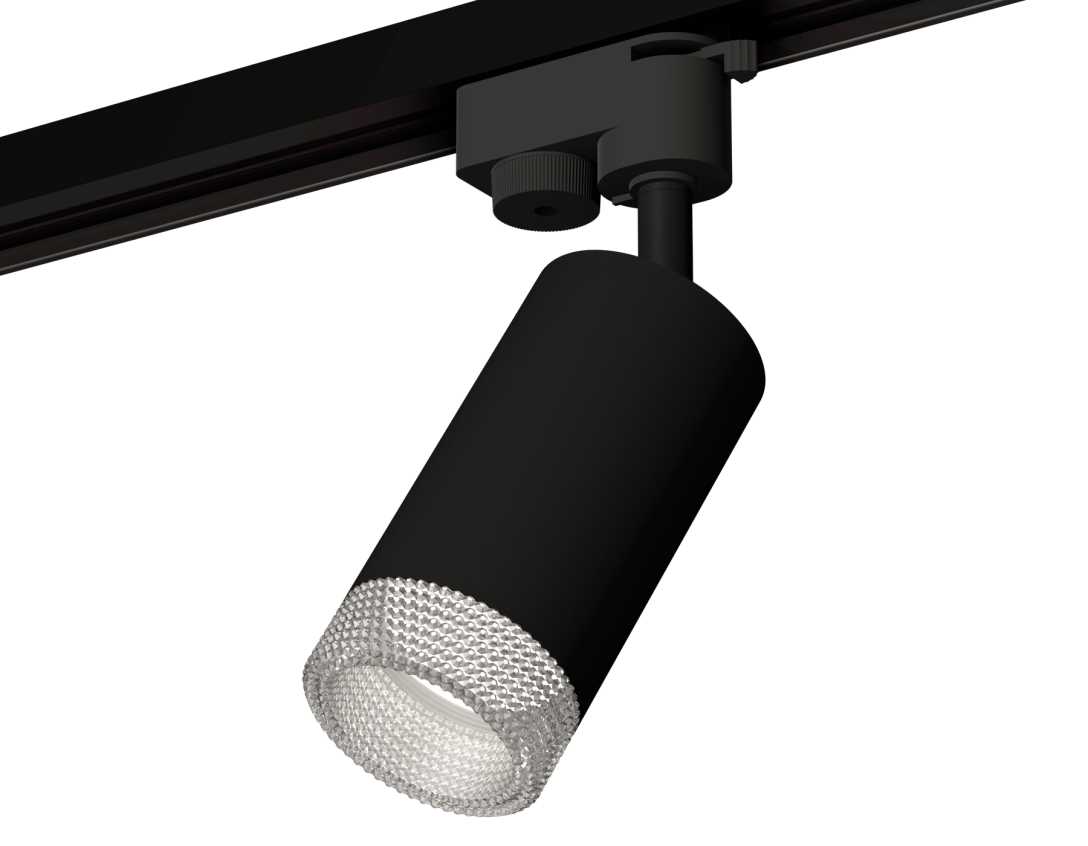 Комплект трекового светильника Ambrella light Track System XT6323080 SBK/CL черный песок/прозрачный (A2521, C6323, N6150)