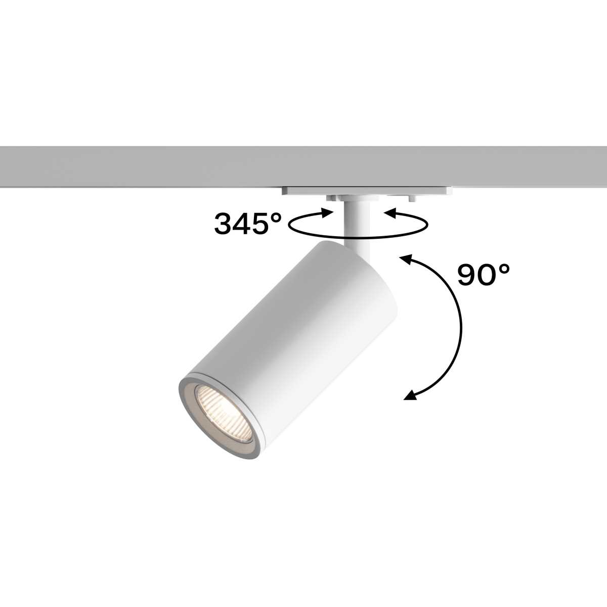 Трековый точечный светильник Hesby Lighting Skylite Однофазный GU10, белый HSBL_0044