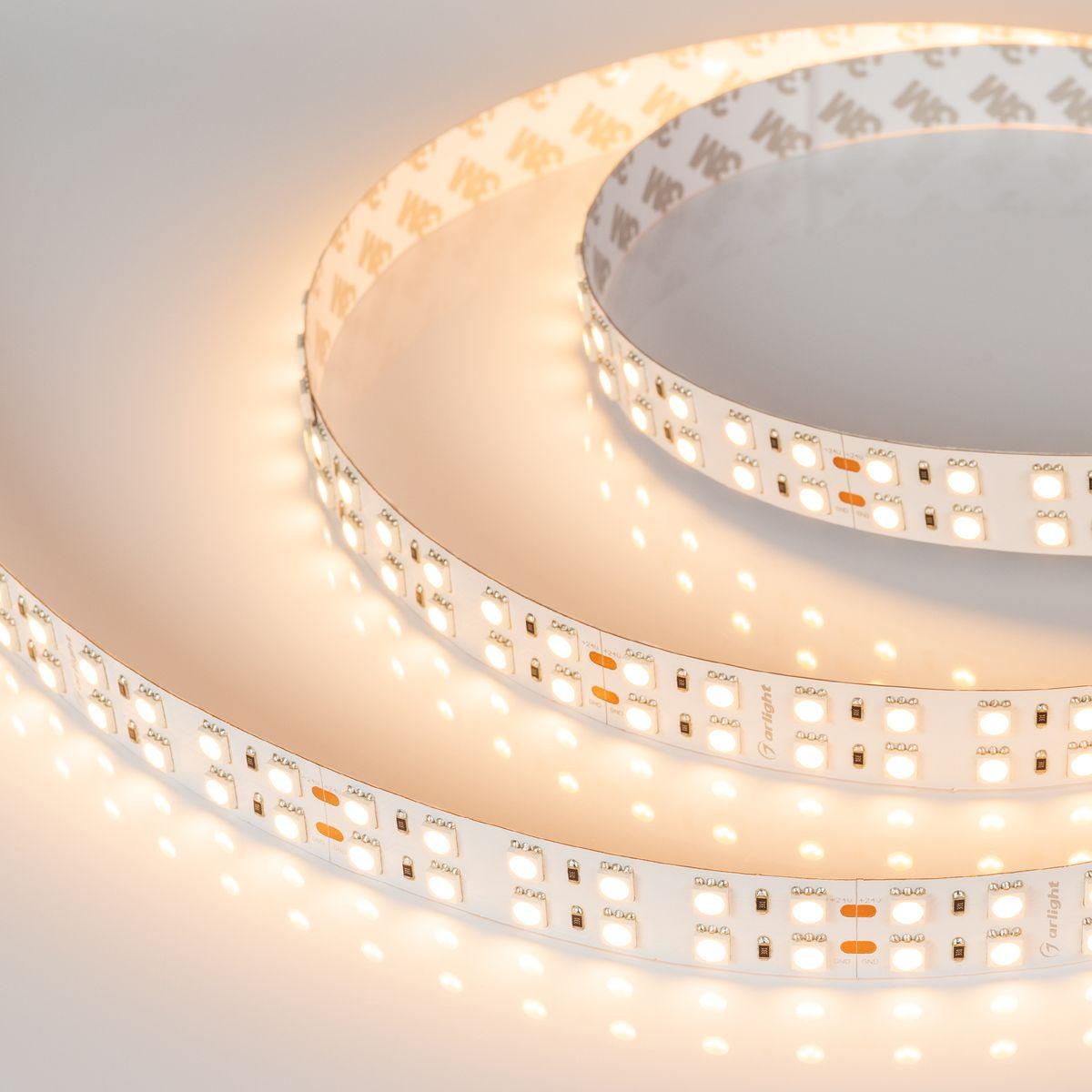 Светодиодная лента Arlight 4W/m 144Led/m 5060SMD теплый белый 5M RT-B144-19mm 24V Warm3000 025273(2)