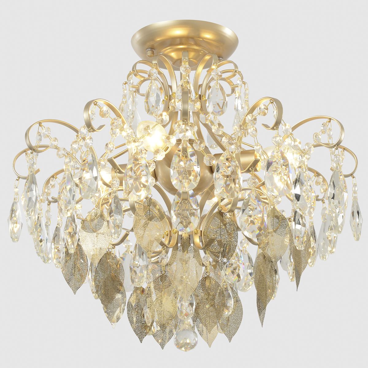 Потолочная люстра Crystal Lux Esmiralda PL4 Gold