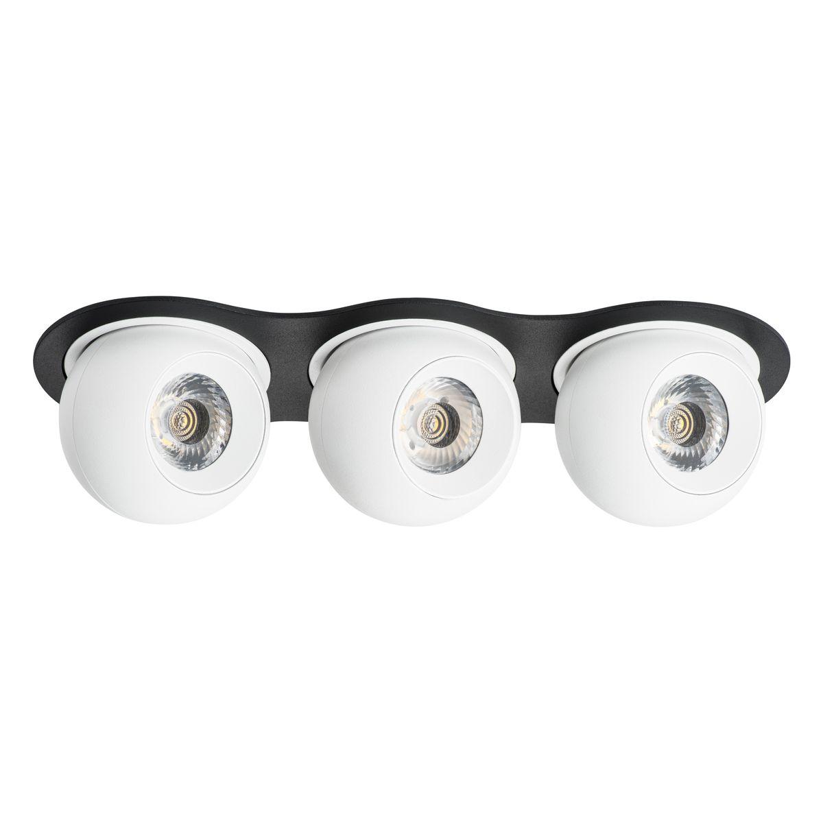 Комплект из светильника и рамки Lightstar Intero Ball (217637+217062+217062+217062) i637626262