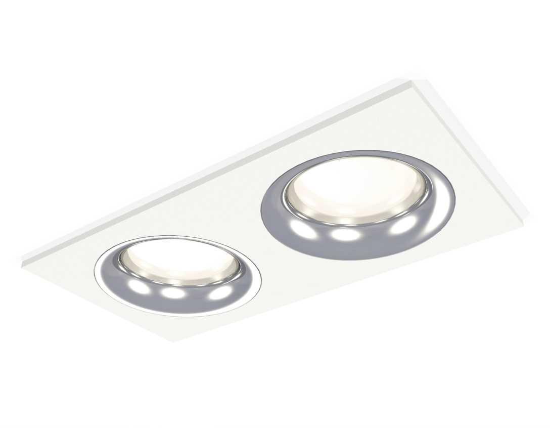 Комплект встраиваемого светильника Ambrella light Techno Spot XC7635003 SWH/PSL белый песок/серебро полированное (C7635, N7012)