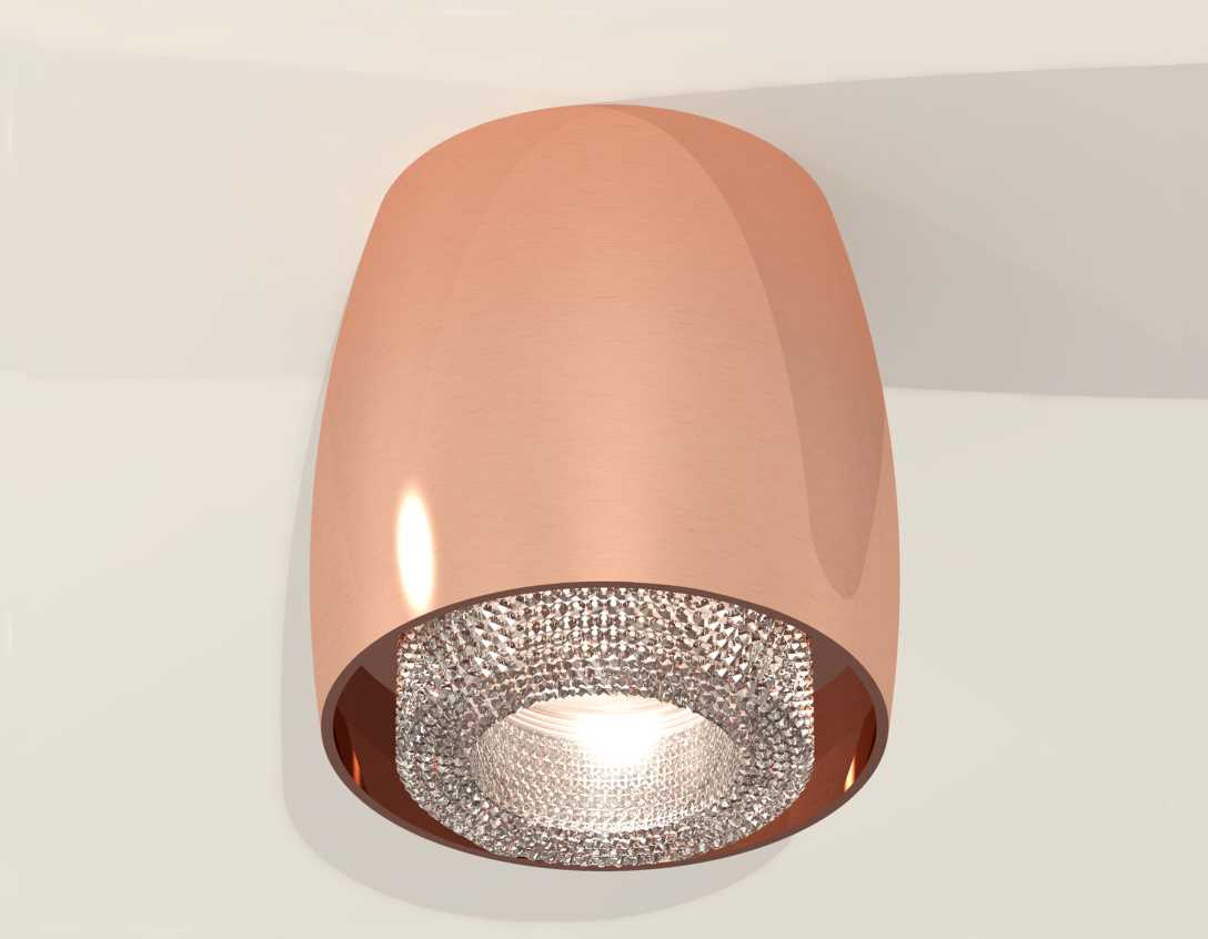 Комплект накладного светильника Ambrella light Techno Spot XS1144010 PPG/CL золото розовое полированное/прозрачный (C1144, N7191)