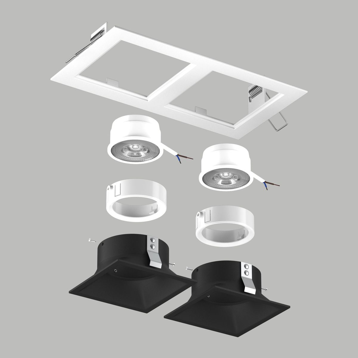 Комплект со светильником Lightstar Domino Quadro (214526+214507+214507+214006+214006) D5260707WMOD