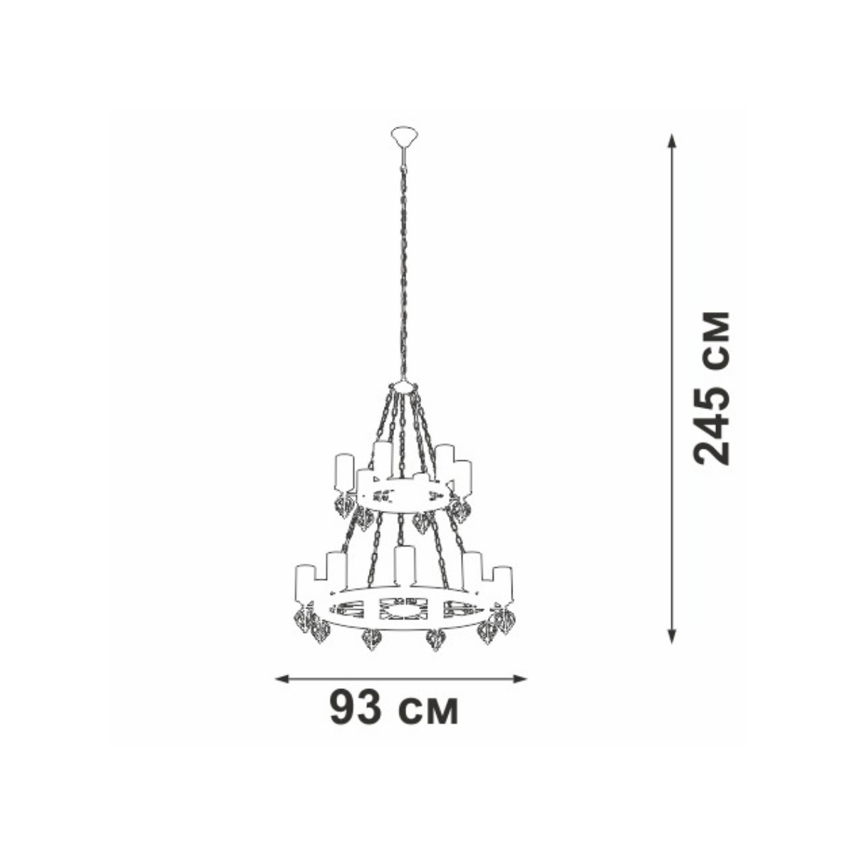 Подвесная люстра Vitaluce V1842-1/9+6