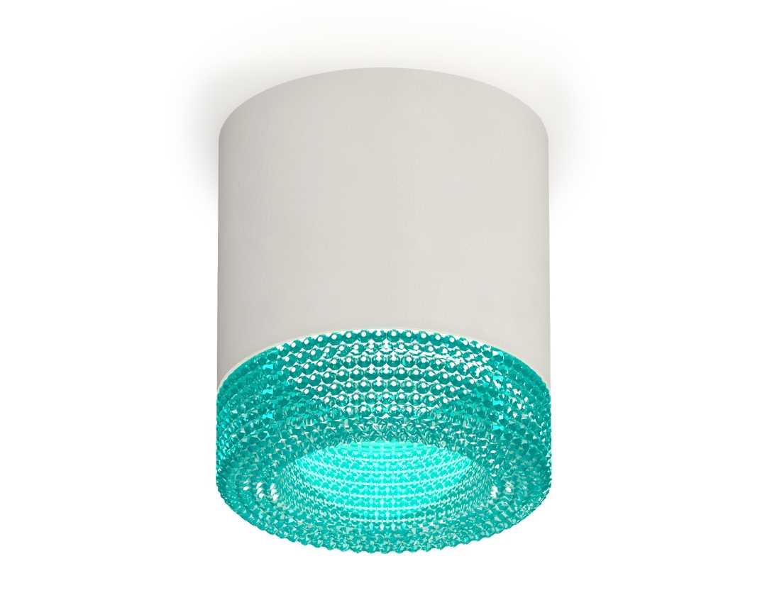 Комплект накладного светильника Ambrella light Techno Spot XS7401023 SWH/BL белый песок/голубой (C7401, N7194)