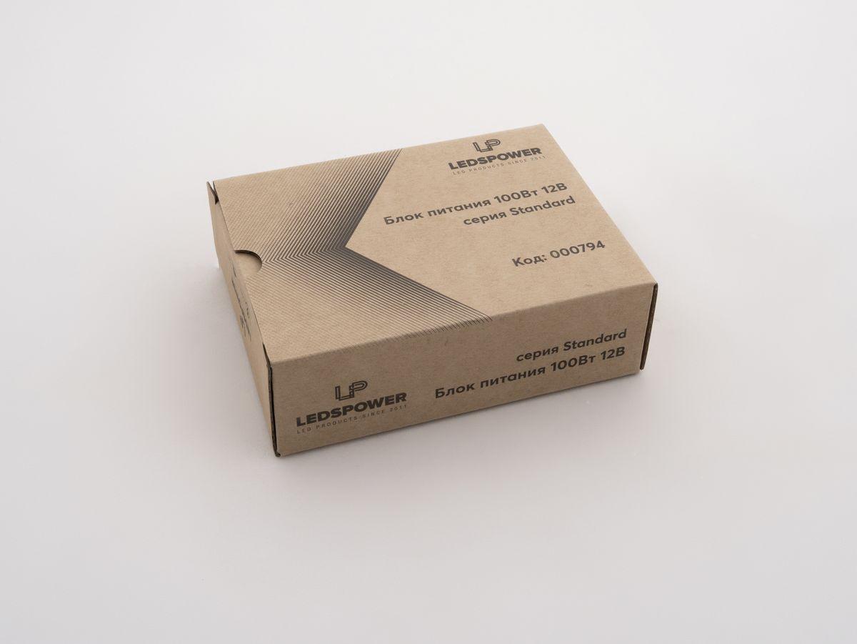 Блок питания LEDS POWER 100Вт 12В Standard 000794