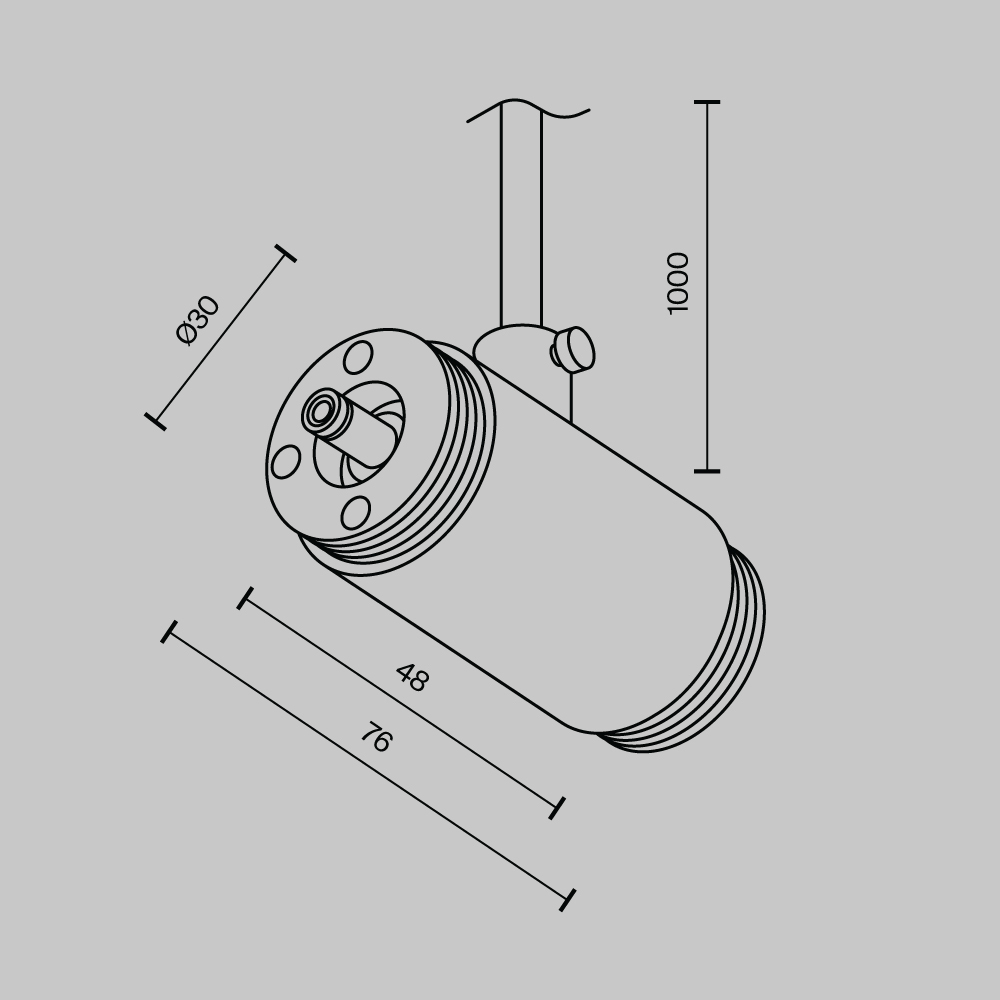 Аксессуар Maytoni Technical CA013IC-P-B