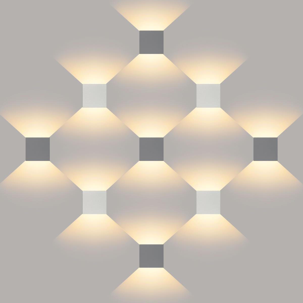 Уличный настенный светодиодный светильник Elektrostandard 1548 Techno LED Winner белый a038412
