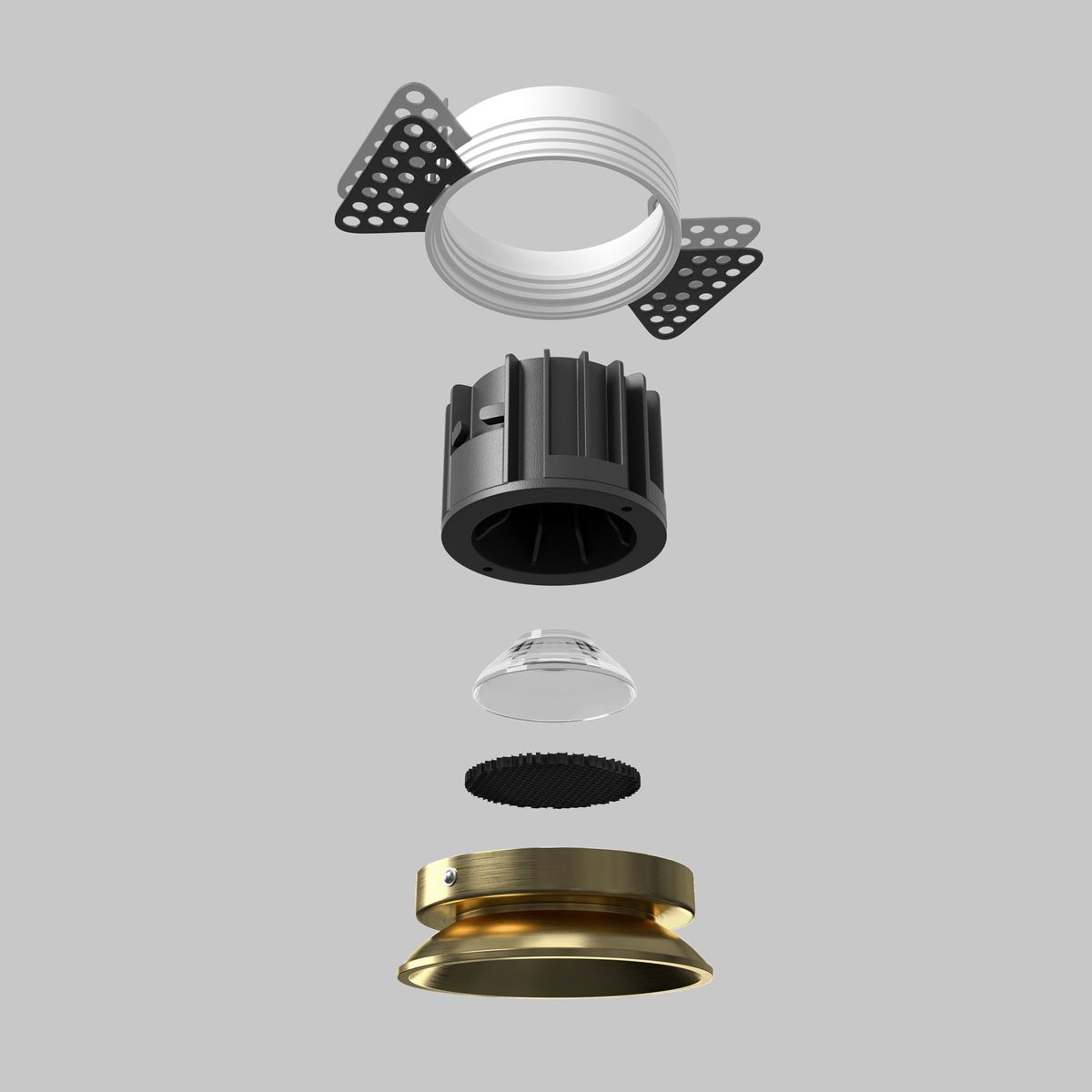 Встраиваемый светодиодный светильник Maytoni Round DL058-12W3K-TRS-BS