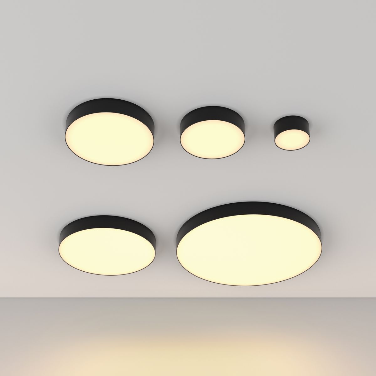 Потолочный светодиодный светильник Maytoni Technical Zon C032CL-12W2.7K-RD-B