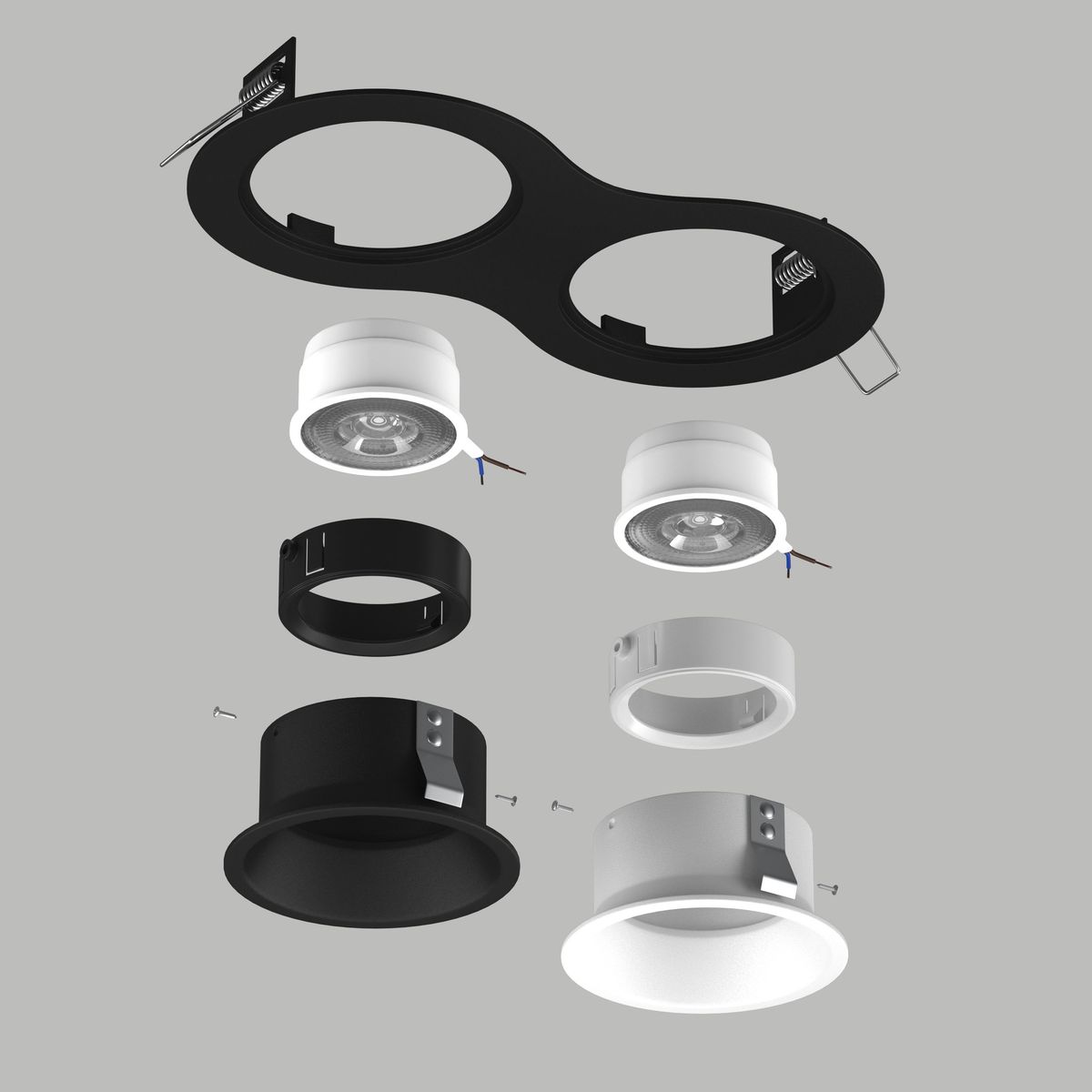 Комплект со светильником Lightstar Domino Round (214627+214606+214607+214006+214007) D6270607WBMOD