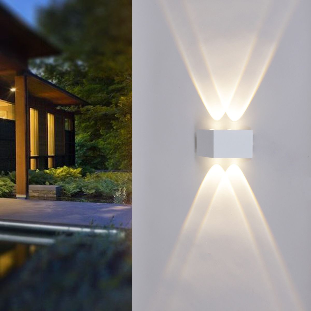 Уличный настенный светодиодный светильник Reluce 86856-9.2-001KT LED4W WT