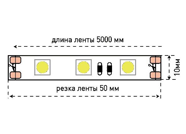 Светодиодная лента SWG 14,4W/m  60Led/m 3528SMD синий 5M SWG560-12-14.4-B-M 009473