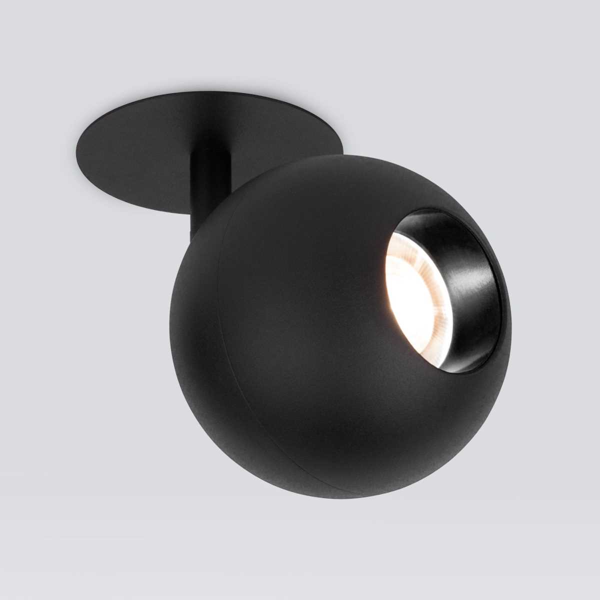 Встраиваемый светодиодный спот Elektrostandard Ball 9926 LED 12W 4200K черный a053738