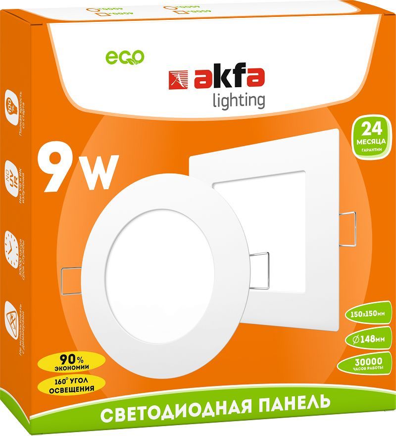 Встраиваемая светодиодная панель Akfa Lighting AK-LPR FLLPR00000025