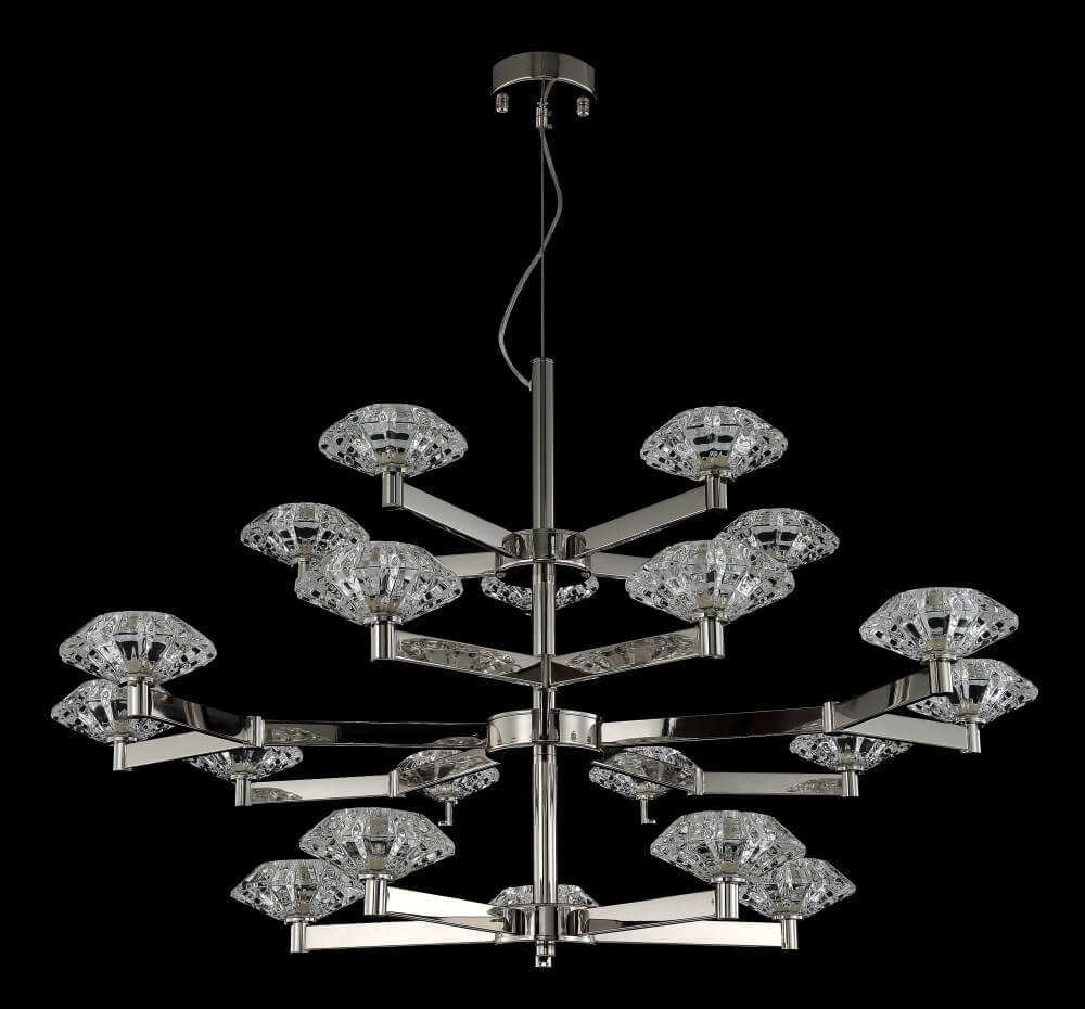 Подвесная люстра Crystal Lux Rebeca SP5+10+5 Nickel
