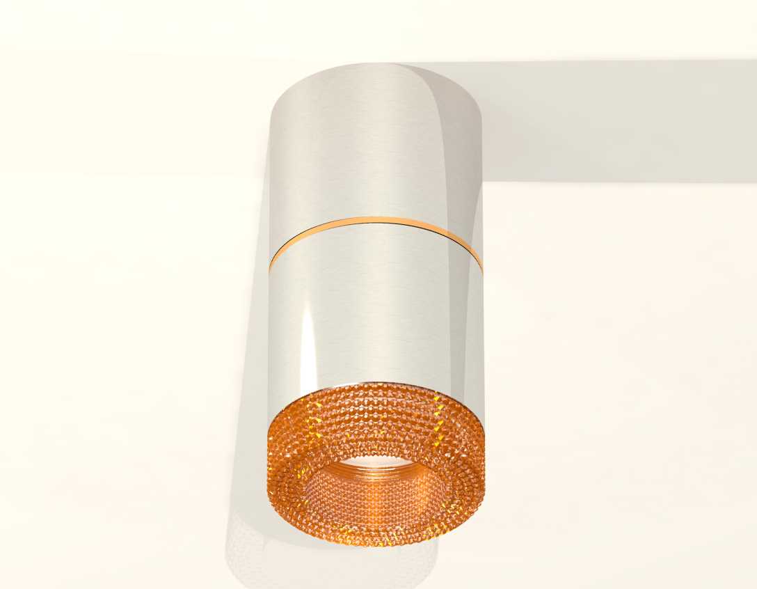 Комплект накладного светильника Ambrella light Techno Spot XS7405062 PSL/CF серебро полированное/кофе (C7405, A2072, C7405, N7195)