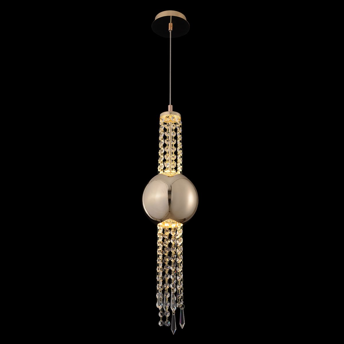 Подвесной светодиодный светильник Crystal Lux Navajo SP3W Led Gold