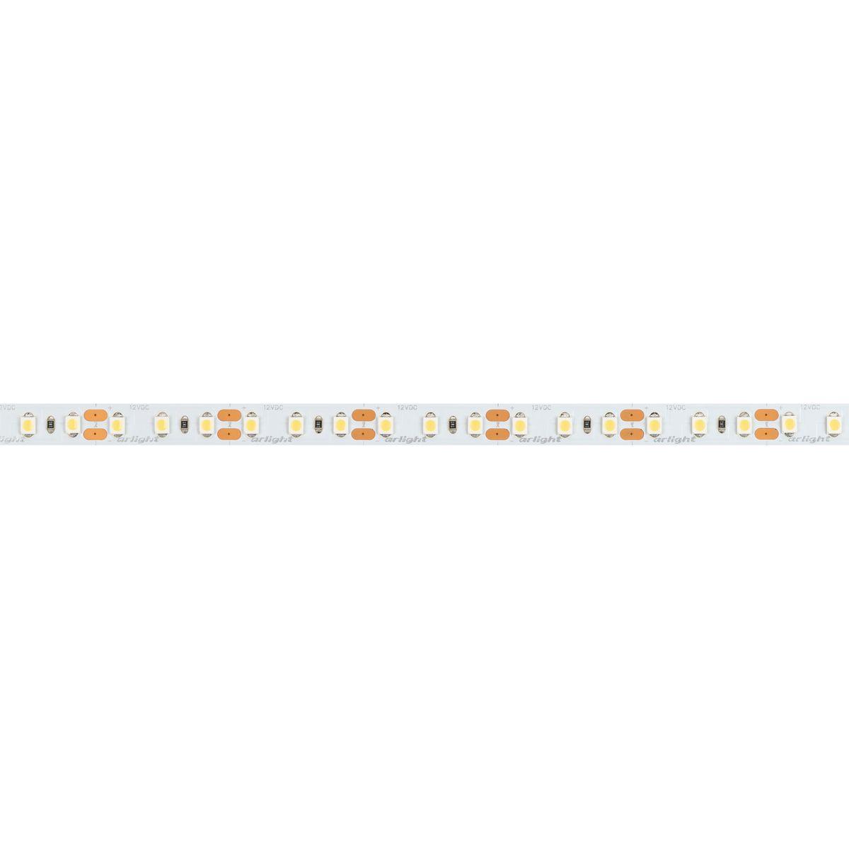 Светодиодная лента Arlight 9,6W/m 120LED/m 3528SMD теплый белый 5M NT-A120-8mm 12V Warm3000 035741
