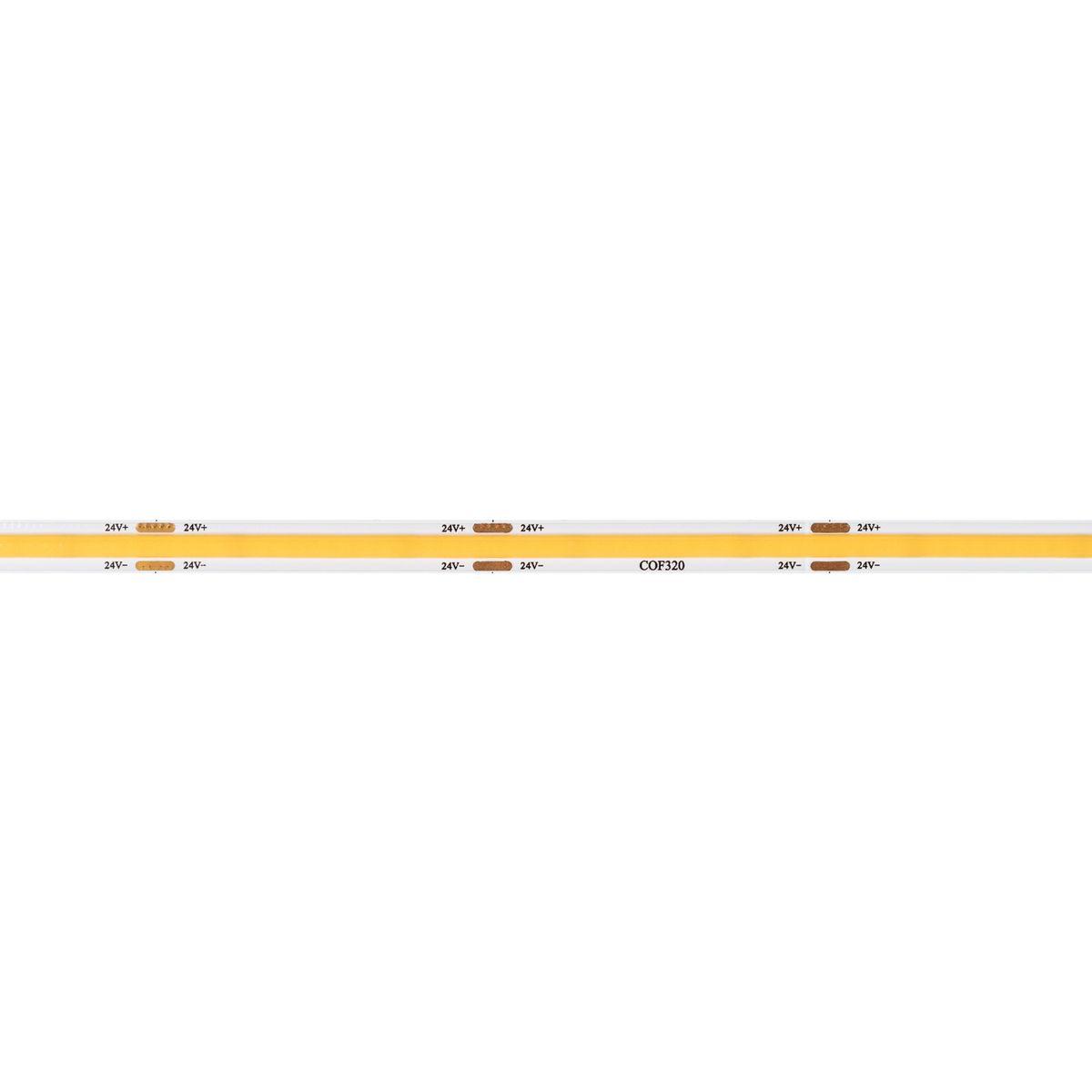 Светодиодная лента Arlight 8W/m 320LED/m CSP теплый белый 5М COB-X320-8mm 24V Warm3500 044584