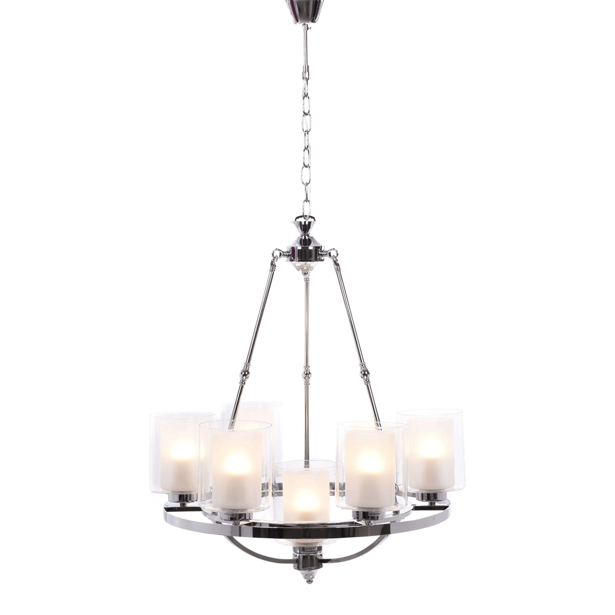 Подвесная люстра Lumina Deco Santini LDP 1220-7 CHR+WT