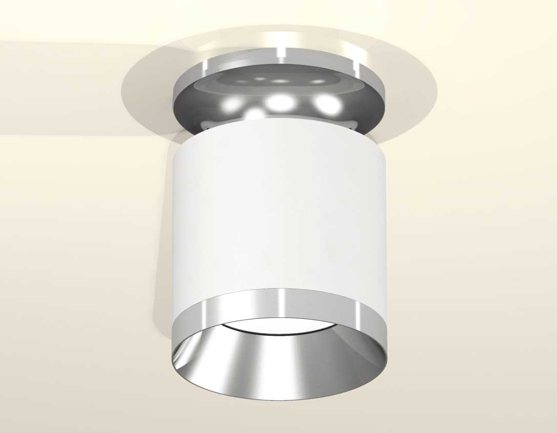 Комплект накладного светильника Ambrella light Techno Spot XS7401101 SWH/PSL белый песок/серебро полированное (N7927, C7401, N7032)