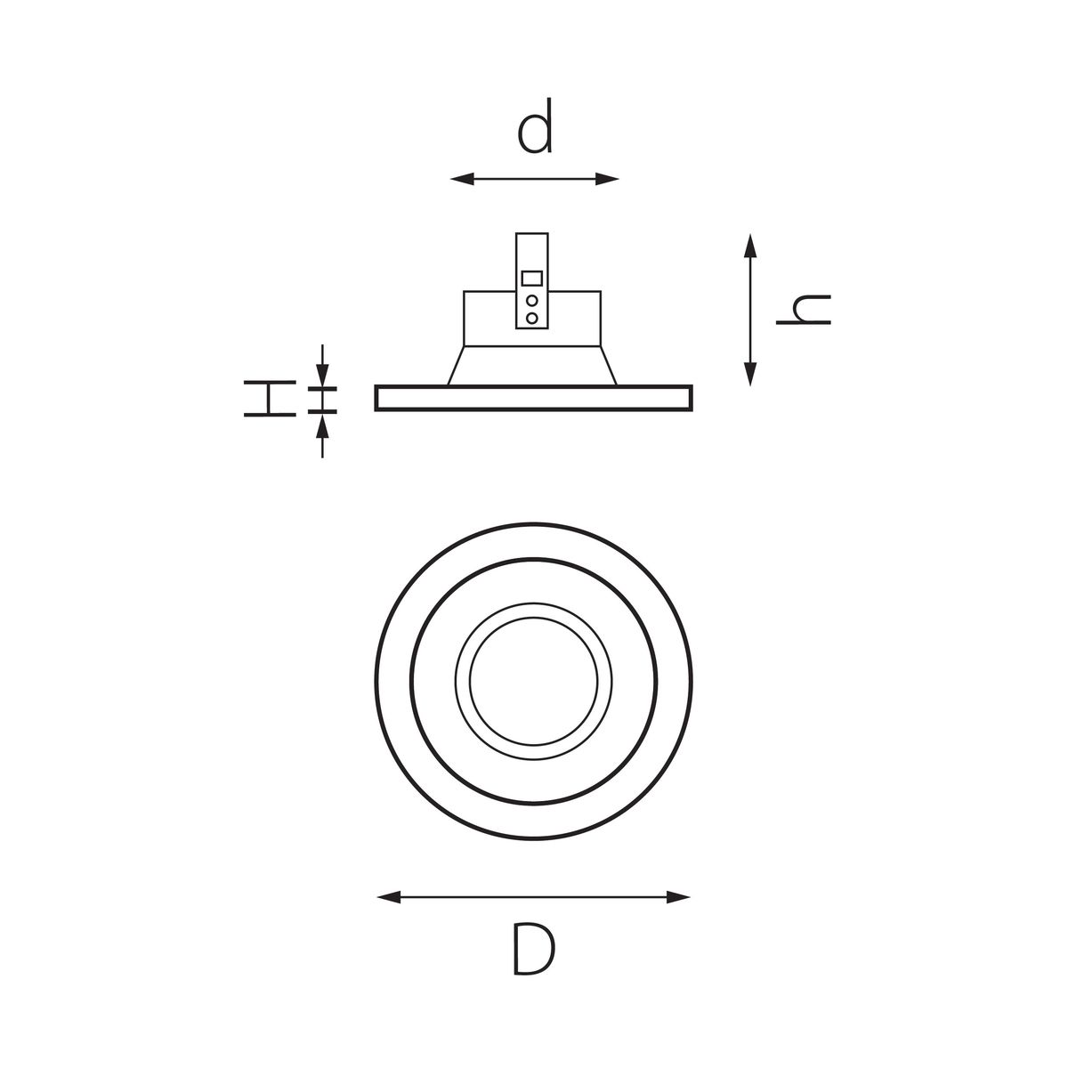 Комплект из светильника и рамки Lightstar Domino Round (214616+214607) D61607