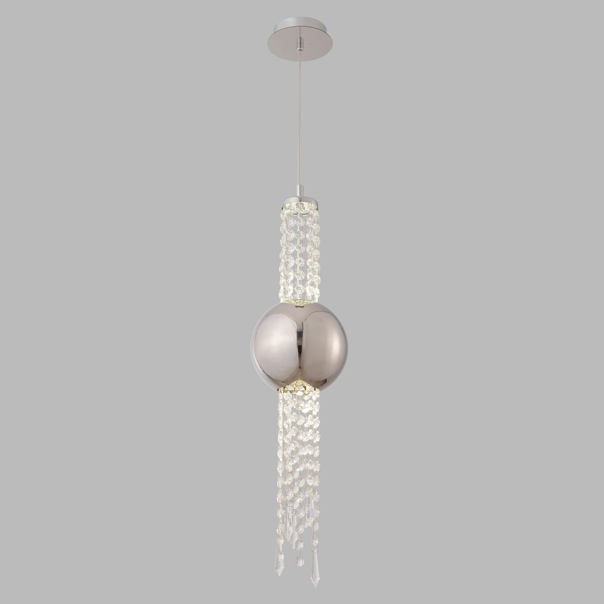 Подвесной светодиодный светильник Crystal Lux Navajo SP3W Led Chrome