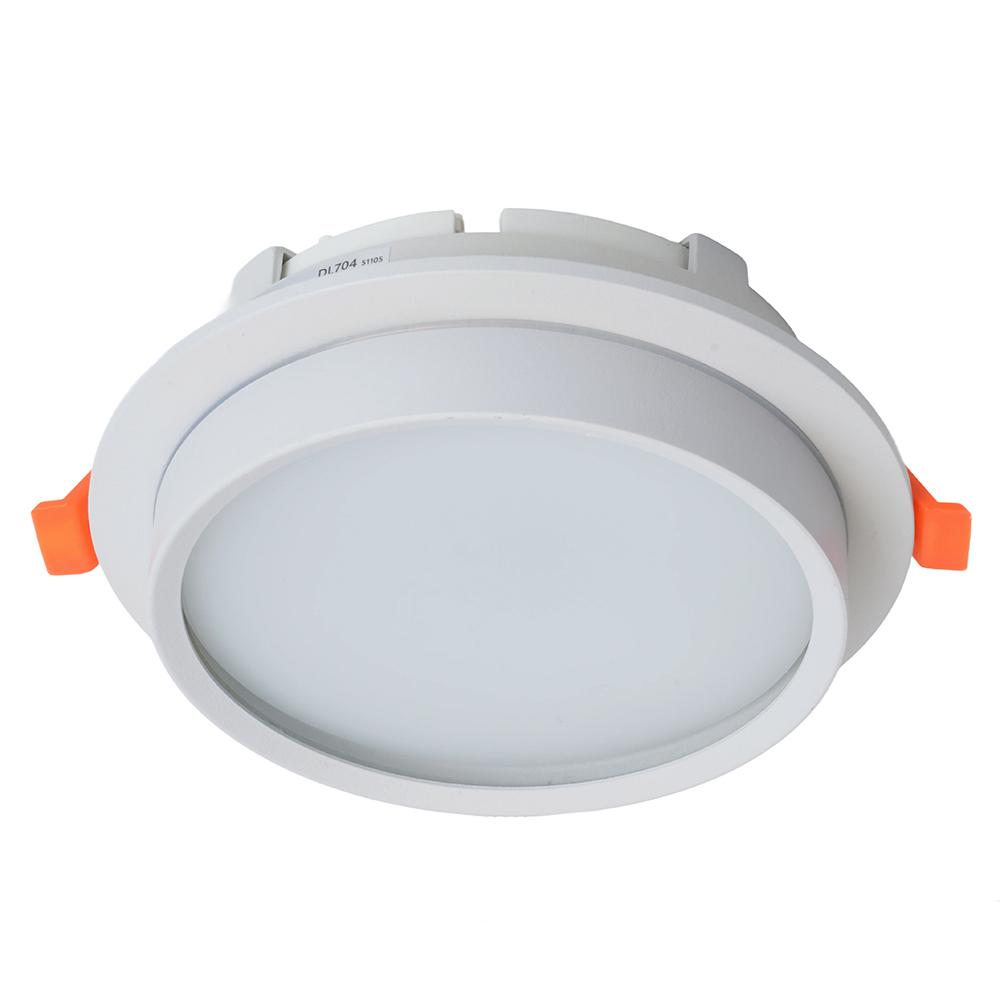Светильник встраиваемый Feron DL704 потолочный GX70 белый круг IP44 51105