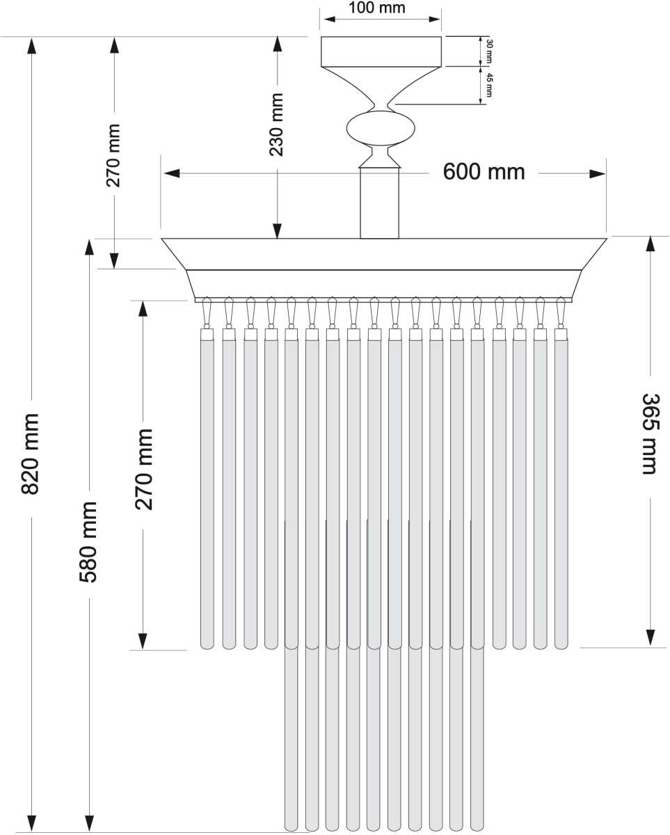 Потолочная люстра KUTEK FIORE FIO-PL-9(P)600/270