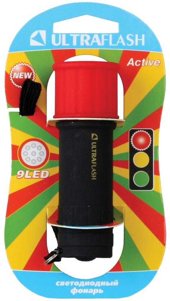 Ручной светодиодный фонарь Ultraflash Active от батареек 98х30 35 лм LED15001-A 10479