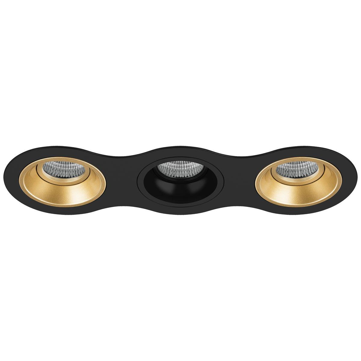 Комплект из светильников и рамки Lightstar Domino Round (214637+214603+214607+214603) D637030703