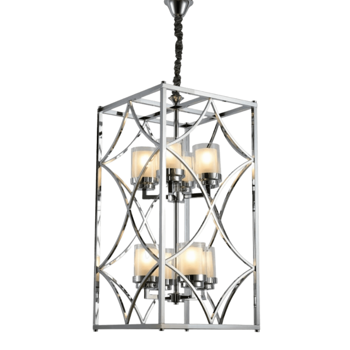 Подвесная люстра Lumina Deco Quadrato LDP 1223-8 CHR