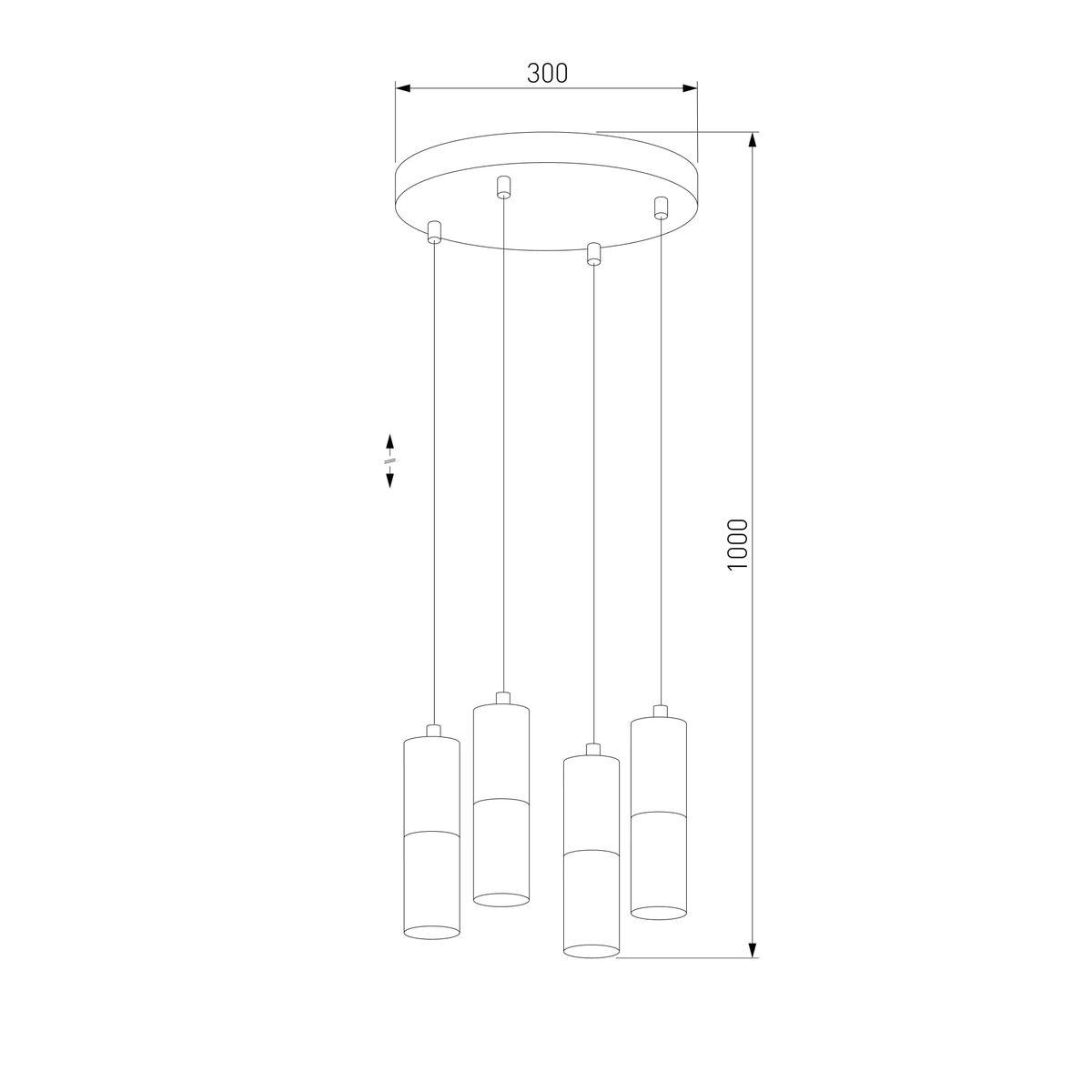 Подвесная люстра TK Lighting 4354 Elit White
