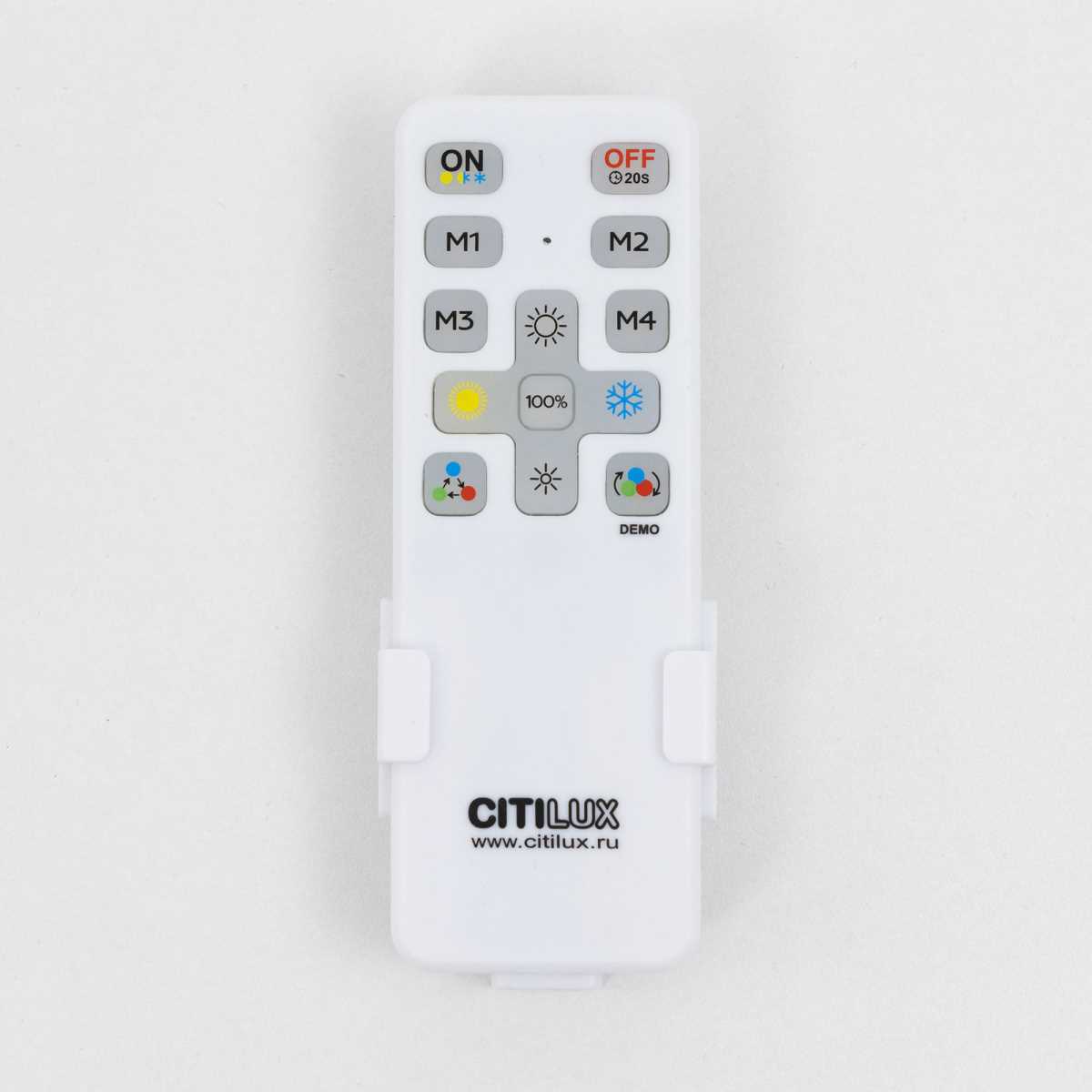 Потолочный светодиодный светильник с пультом ДУ Citilux Купер RGB Белый CL724K95G0