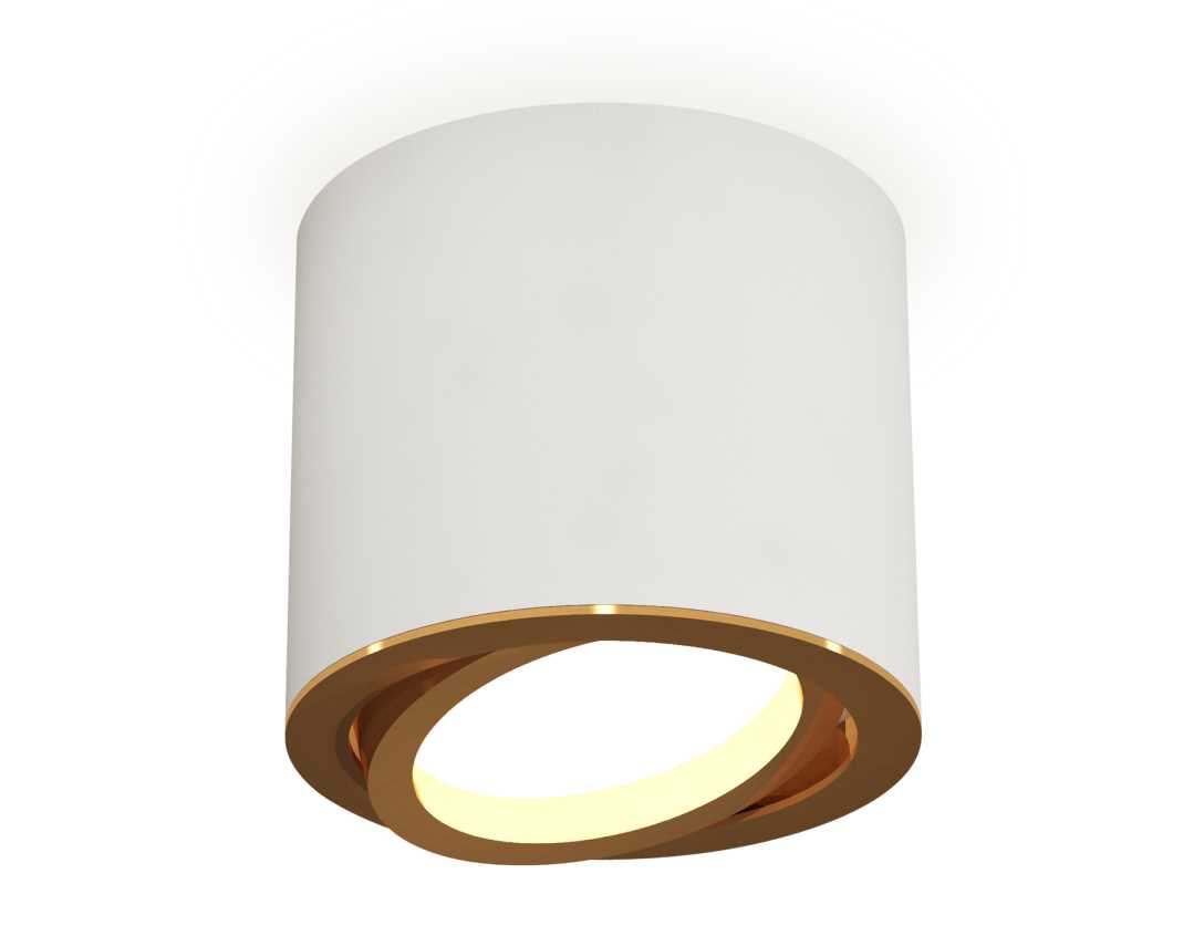 Комплект накладного светильника Ambrella light Techno Spot XS7401004 SWH/PYG белый песок/золото желтое полированное (C7401, N7004)