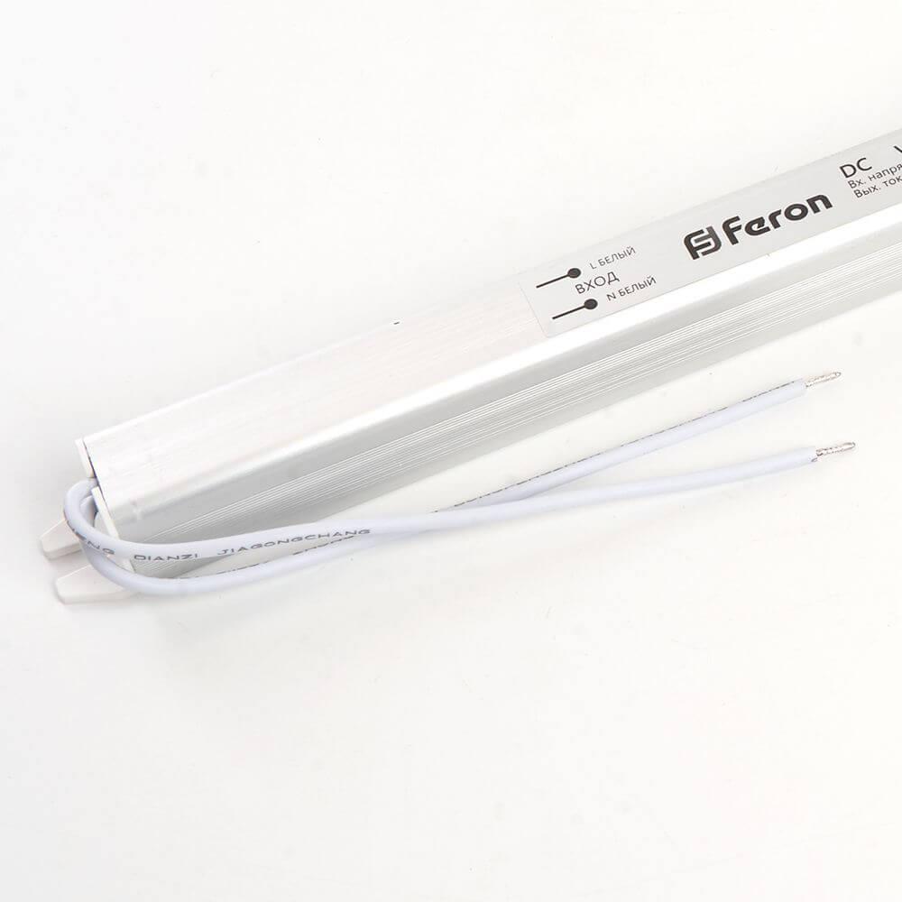 Блок питания для светодиодной ленты Feron LB001 24V 60W IP20 2,5A 48014