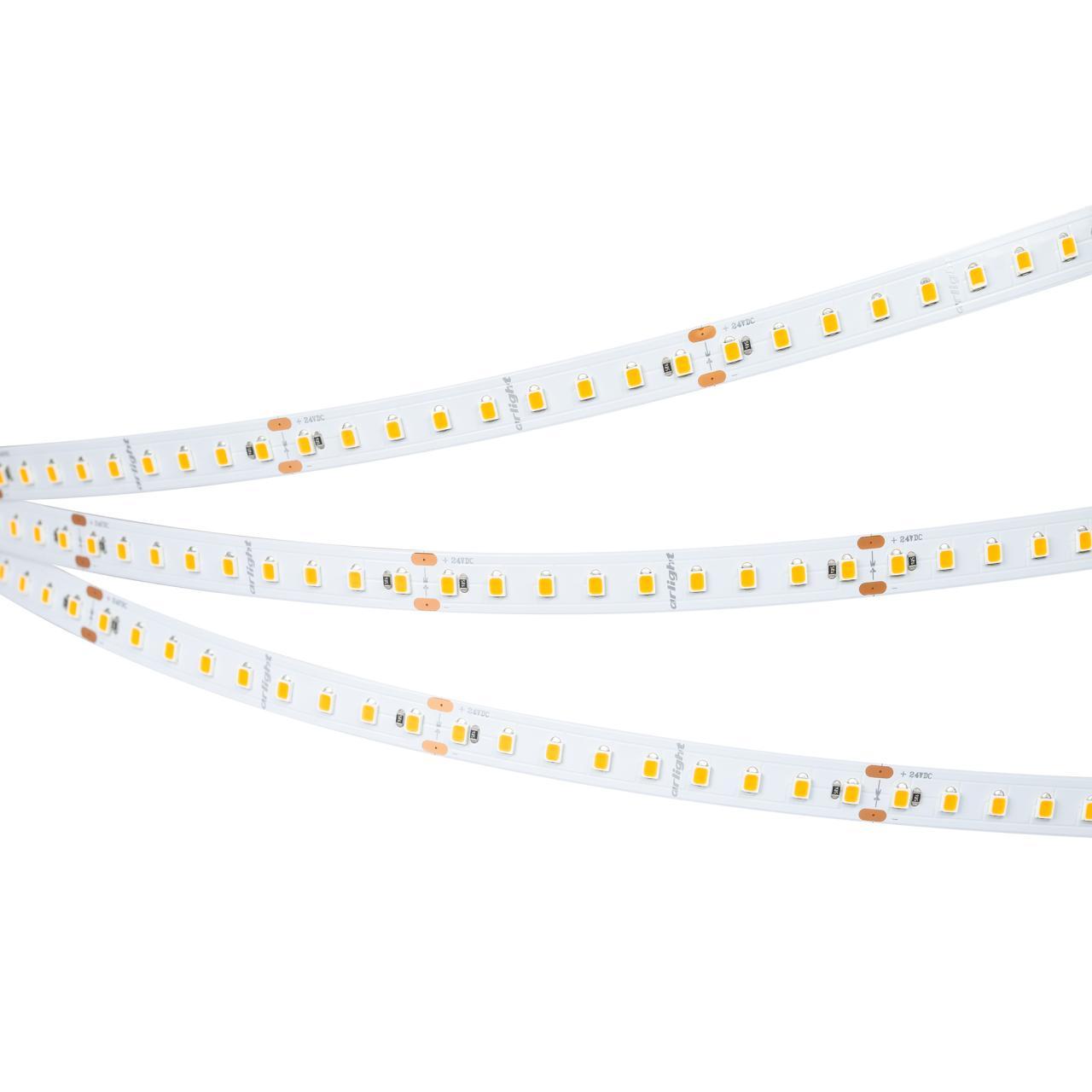 Светодиодная лента Arlight 8W/m 126Led/m 2835SMD теплый белый 5M UL-A126-10mm 24V Warm3500 044496