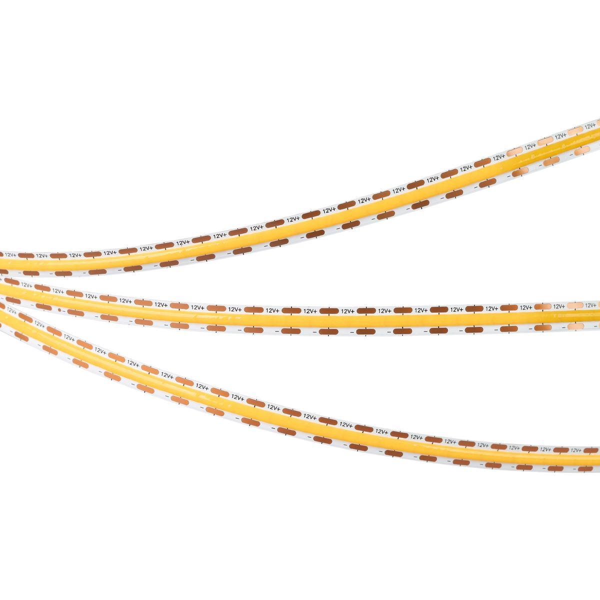 Светодиодная лента Arlight 9W/m 400LED/m CSP теплый белый 2,5М COB-X400-8mm 12V Warm3500 044588