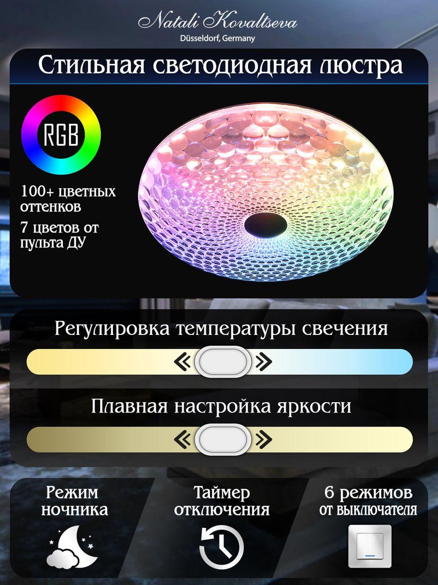 Потолочный светодиодный светильник Natali Kovaltseva Led Lamps 81071