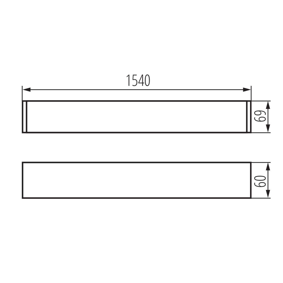 Линейный светильник Kanlux ALIN 4LED 1X150-B-NT 27426