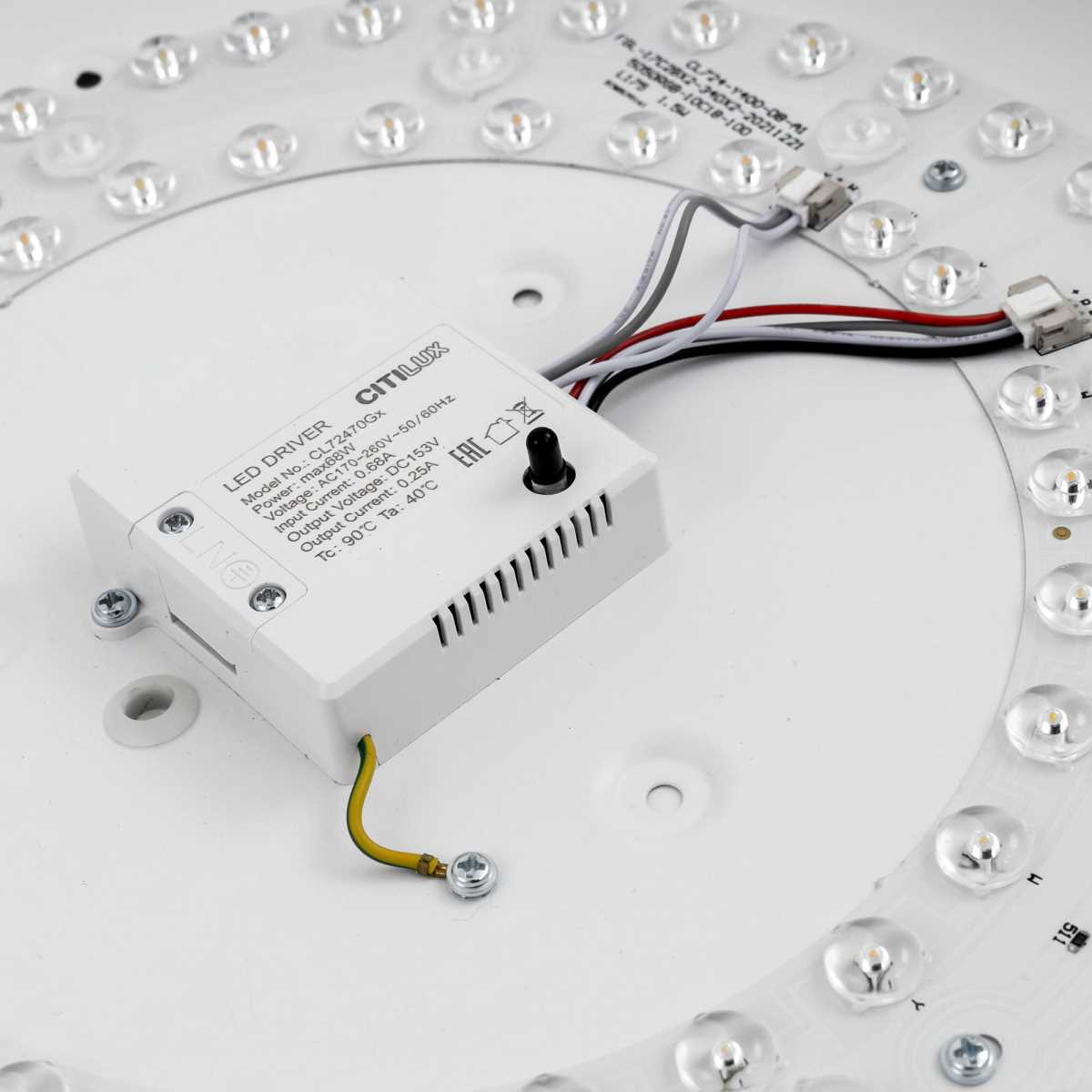 Потолочный светодиодный светильник с пультом ДУ Citilux Купер RGB Белый CL72470G0