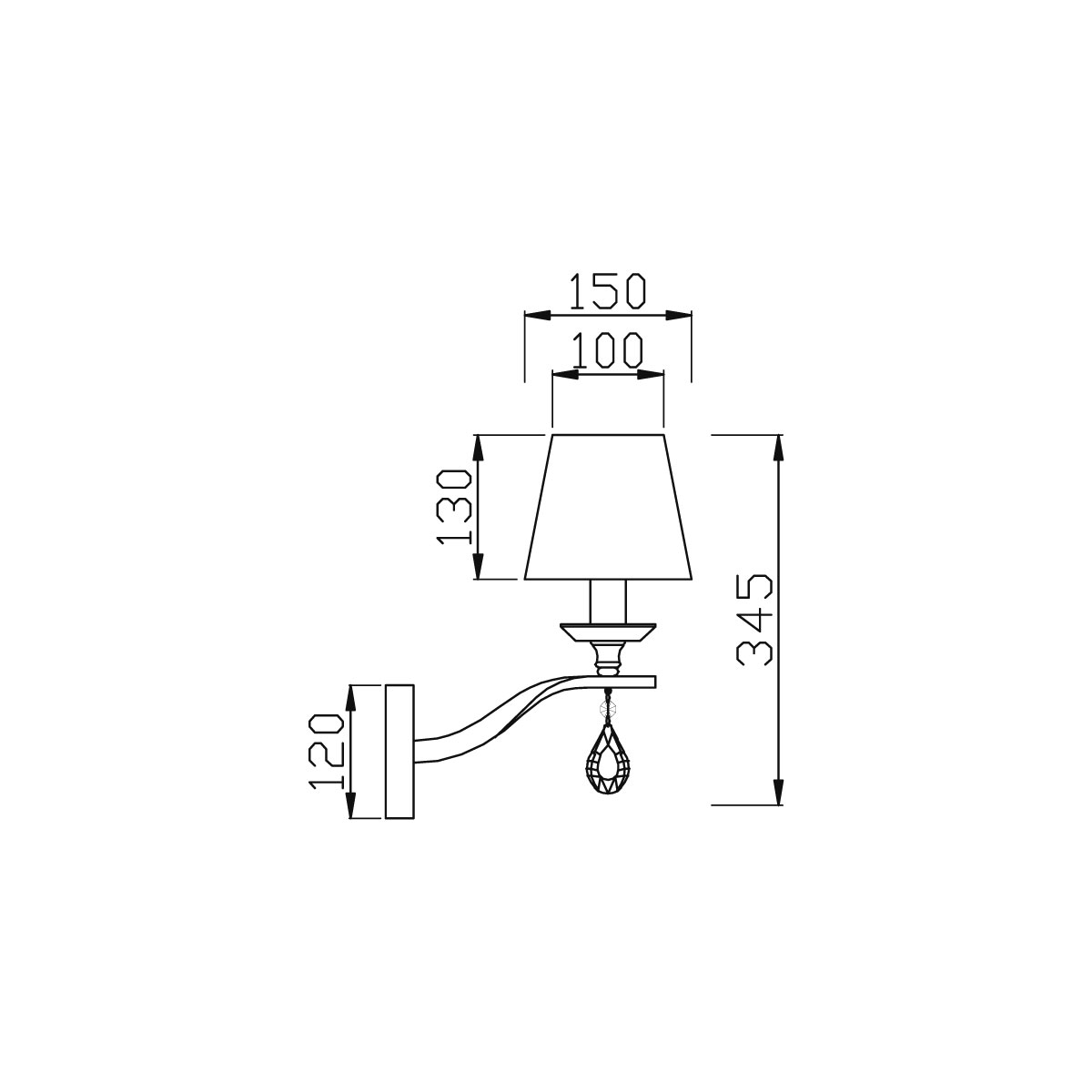 Бра Vele Luce Destino VL1603W01