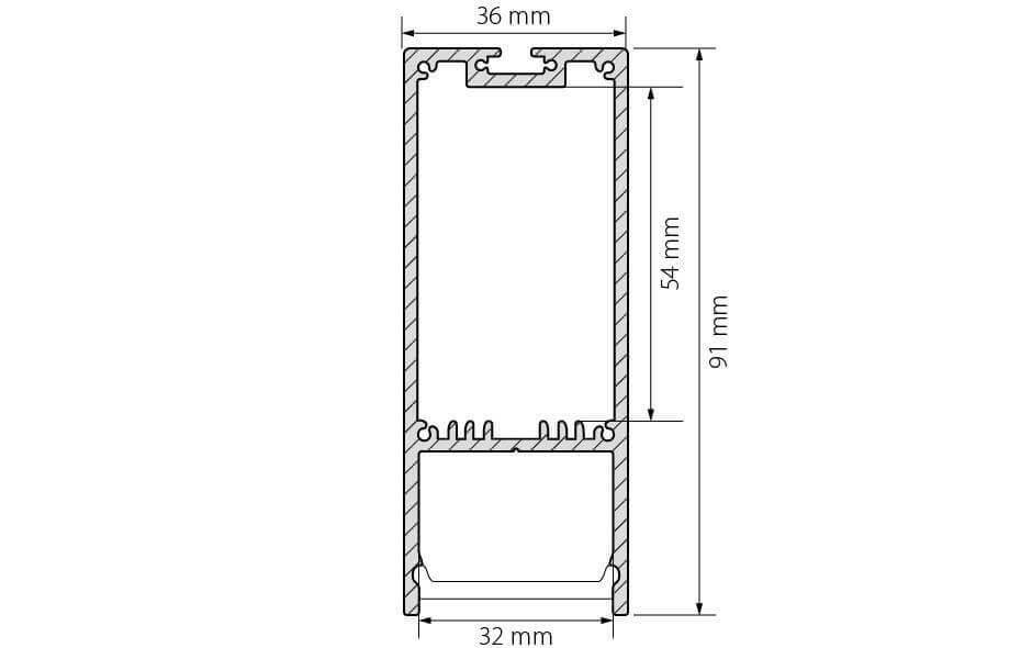 Профиль Arlight SL-LINE-3691-2000 ANOD 019302
